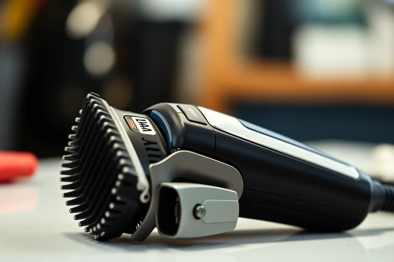 Wahl Professional clipper with blade guard on barber station (Barbershop equipment, reviewed without the sales pitch)